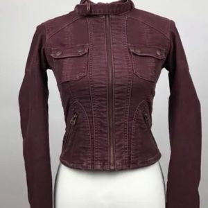 ABERCROMBIE & FITCH BURGUNDY CORDUROY JACKET XS 🖤